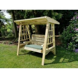 Churnet Valley Garden Furniture Ltd Antoinette Swinging Seat Hammock - 2 Seats - Min. Assembly Required in Brown - thumbnail 2