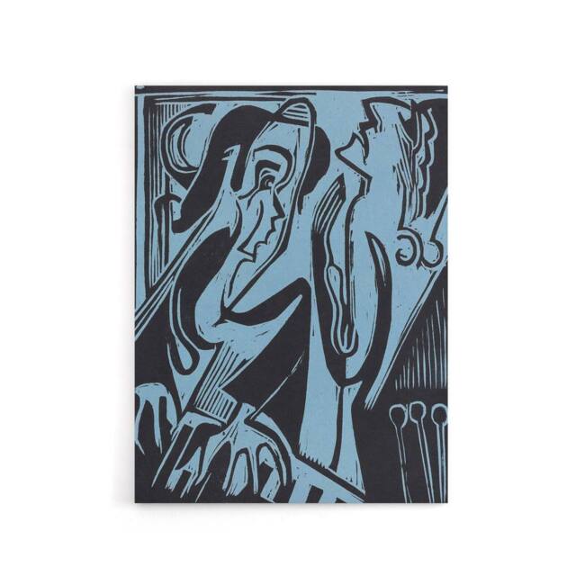 "Artery8 Abstract Pianist & Singer Kirchner Canvas Wall Art Print in Blue - Size: W18"" x H24""" - image 1