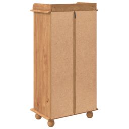 Berkfield Home Wine Cabinet ASKIM with 12 Bottle Holders Honey Brown Solid Wood Pine - thumbnail 8