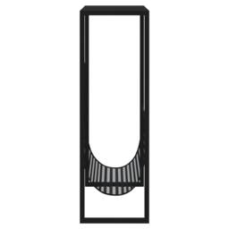 Berkfield Home Magazine Rack Black 35x15x45 cm Steel - Size: 35 x 15 x 45 cm - thumbnail 4