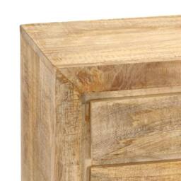 Berkfield Home Sideboard 120x30x75 cm Solid Mango Wood in Brown - Size: 120 x 30 x 75 cm - thumbnail 7