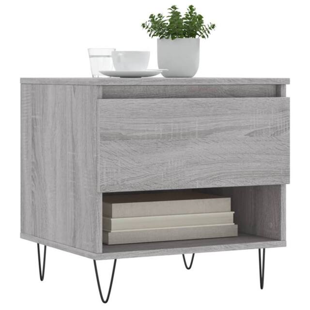 Berkfield Home Modern Coffee Tables 2 pcs Grey Sonoma 50x46x50 cm Engineered Wood - Size: 50 x 46 x 50 cm - image 1