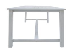 Charles Bentley Acacia White Washed Wooden Bench Dining Set - 4-6 Seater Set in Natural - thumbnail 6