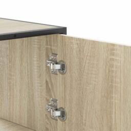 Berkfield Home Highboard Sonoma Oak 68x35x106.5 cm Engineered Wood & Metal in Light Brown - thumbnail 8