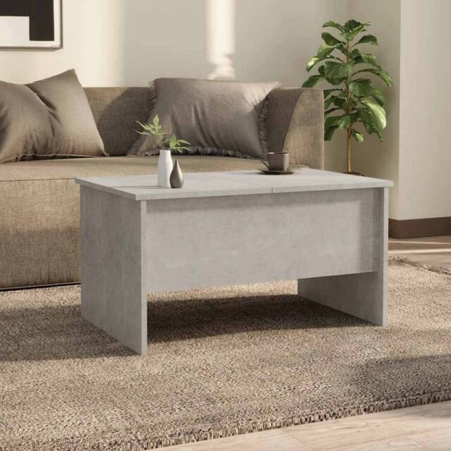 Berkfield Home Modern Coffee Table Concrete Grey 80x50x42.5 cm Engineered Wood - image 1