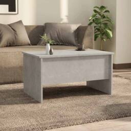Berkfield Home Modern Coffee Table Concrete Grey 80x50x42.5 cm Engineered Wood - thumbnail 1