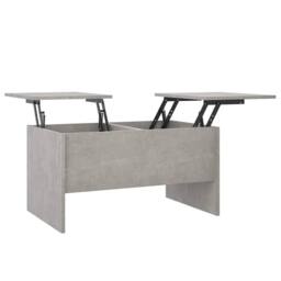 Berkfield Home Modern Coffee Table Concrete Grey 80x50x42.5 cm Engineered Wood - thumbnail 3