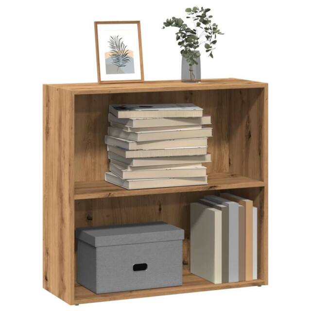 Berkfield Home Bookcase Artisian Oak 80x30x77 cm Engineered Wood in Brown - Size: 80 x 30 x 77 cm - image 1