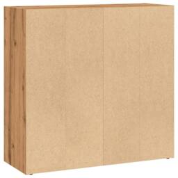 Berkfield Home Bookcase Artisian Oak 80x30x77 cm Engineered Wood in Brown - Size: 80 x 30 x 77 cm - thumbnail 6