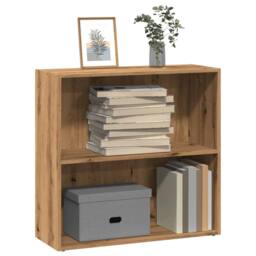 Berkfield Home Bookcase Artisian Oak 80x30x77 cm Engineered Wood in Brown - Size: 80 x 30 x 77 cm - thumbnail 1