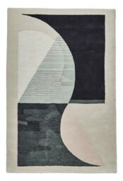 The Rug Shop UK Beige Handmade Geometric Polyester Luxurious Easy To Clean Area Rug - Size: 150 cm x 230 cm - thumbnail 9