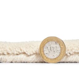 The Rug Shop UK Beige Handmade Geometric Polyester Luxurious Easy To Clean Area Rug - Size: 150 cm x 230 cm - thumbnail 7