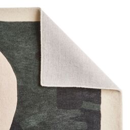 The Rug Shop UK Beige Handmade Geometric Polyester Luxurious Easy To Clean Area Rug - Size: 150 cm x 230 cm - thumbnail 3