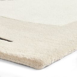The Rug Shop UK Beige Handmade Geometric Polyester Luxurious Easy To Clean Area Rug - Size: 150 cm x 230 cm - thumbnail 6