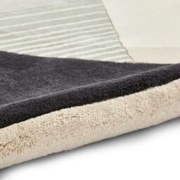 The Rug Shop UK Beige Handmade Geometric Polyester Luxurious Easy To Clean Area Rug - Size: 150 cm x 230 cm - thumbnail 8