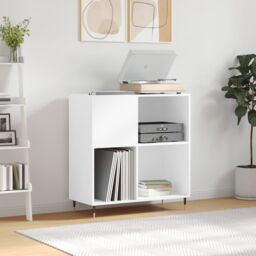 Berkfield Home Record Cabinet White 84.5x38x89 cm Engineered Wood
