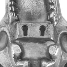 Orsina Zania Wall Mounted Skull in Silver - thumbnail 3