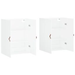 Berkfield Home Wall Mounted Cabinets 2 pcs White 69.5x34x90 cm - thumbnail 4