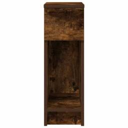 Berkfield Home Bedside Cabinets with Drawer 2 pcs Smoked Oak 20x36x60 cm in Brown - Size: 20 x 36 x 60 cm - thumbnail 4