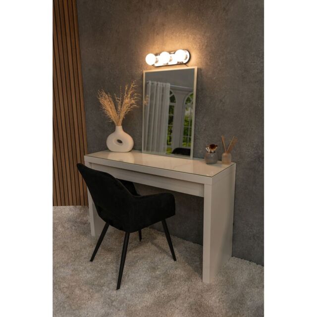ValueLights Orbital 3 Way Bar Opal Glass IP44 Ceiling Light with Cool LED Bulbs in Silver - image 1