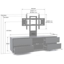 "Centurion Supports AVITUS TV Cabinet for up to 65"" Flat Screen TVs with Mounting Arm" - thumbnail 9