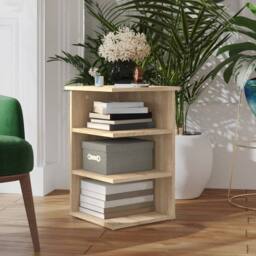 Berkfield Home Side Cabinet Sonoma Oak 35x35x55 cm Engineered Wood in Light Tan - Size: 35 x 35 x 55 cm - thumbnail 2