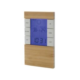 XD Design Utah Bamboo Digital Desk Clock in Brown - thumbnail 3