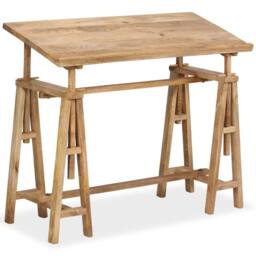 Berkfield Home Drafting Table Solid Mango Wood 116x50x76 cm in Brown - Size: 116 x 50 x 76 cm - thumbnail 1