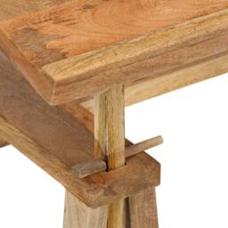 Berkfield Home Drafting Table Solid Mango Wood 116x50x76 cm in Brown - Size: 116 x 50 x 76 cm - thumbnail 4