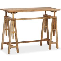 Berkfield Home Drafting Table Solid Mango Wood 116x50x76 cm in Brown - Size: 116 x 50 x 76 cm - thumbnail 2