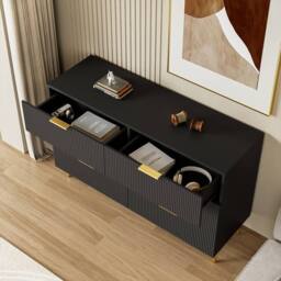 BTM Elegant sideboard with modern design, chest of drawers & plenty of storage space - thumbnail 7