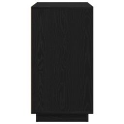 Berkfield Home Sideboard Black Oak 80x34x75 cm Engineered Wood - Size: 80 x 34 x 75 cm - thumbnail 7