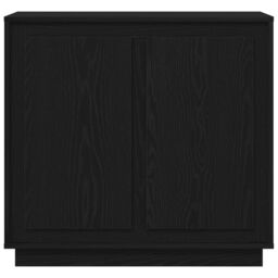 Berkfield Home Sideboard Black Oak 80x34x75 cm Engineered Wood - Size: 80 x 34 x 75 cm - thumbnail 6