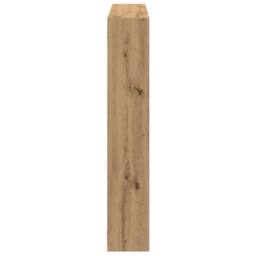 Berkfield Home Wall Cube Shelf 7 Compartments Artisian Oak Engineered Wood in Brown - thumbnail 5