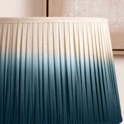 Ruma Blue Ombre Pleated Tapered Lamp Shade for Table Lamps - Size: 8 inches - thumbnail 2