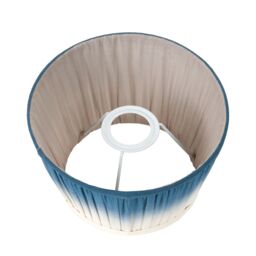 Ruma Blue Ombre Pleated Tapered Lamp Shade for Table Lamps - Size: 8 inches - thumbnail 4