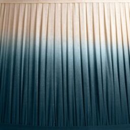 Ruma Blue Ombre Pleated Tapered Lamp Shade for Table Lamps - Size: 8 inches - thumbnail 3