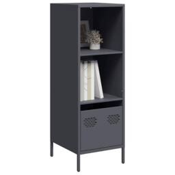 Berkfield Home Highboard Anthracite 35x39x103.5 cm Steel in Dark Grey