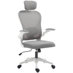 Havendro Ergonomic Mesh Office Chair with Headrest, Lumbar in Grey - thumbnail 1