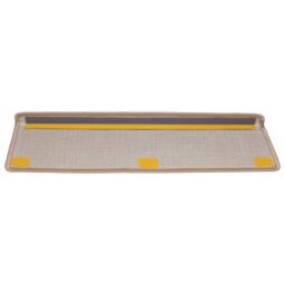 Berkfield Home Carpet Stair Treads 15 pcs 65x21x4 cm Light Brown - Size: Medium - thumbnail 5