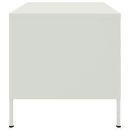 Berkfield Home Coffee Table White 68x50x50.5 cm Steel - thumbnail 6