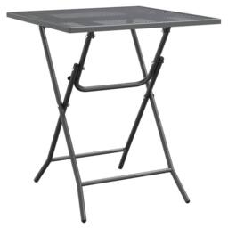 Berkfield Home 5 Piece Garden Dining Set Expanded Metal Mesh Anthracite in Black - thumbnail 4