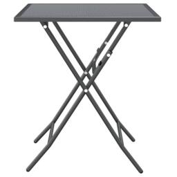 Berkfield Home 5 Piece Garden Dining Set Expanded Metal Mesh Anthracite in Black - thumbnail 5