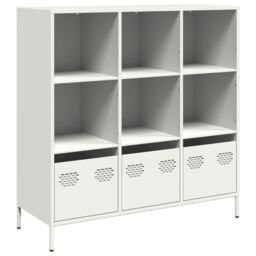 Berkfield Home Highboard¬†White 101.5x39x103.5 cm Steel in White - thumbnail 2
