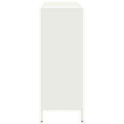 Berkfield Home Highboard¬†White 101.5x39x103.5 cm Steel in White - thumbnail 6