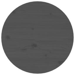 Berkfield Home Coffee Table Grey Ã˜ 45x40 cm Solid Wood Pine - thumbnail 6