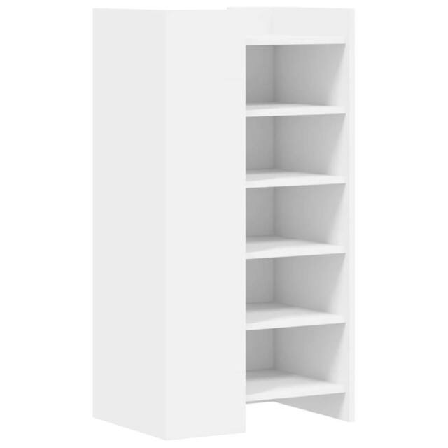 Berkfield Home Shoe Cabinet White 52x37.5x100 cm Engineered Wood - image 1