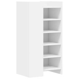 Berkfield Home Shoe Cabinet White 52x37.5x100 cm Engineered Wood - thumbnail 1