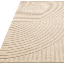 The Rug Shop UK Beige Handmade Modern Easy to clean Geometric Rug - Size: 160 cm x 230 cm - thumbnail 3