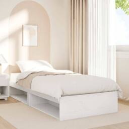Berkfield Home Stylish Day Bed without Mattress White 90x200 cm Solid Wood Pine - thumbnail 4